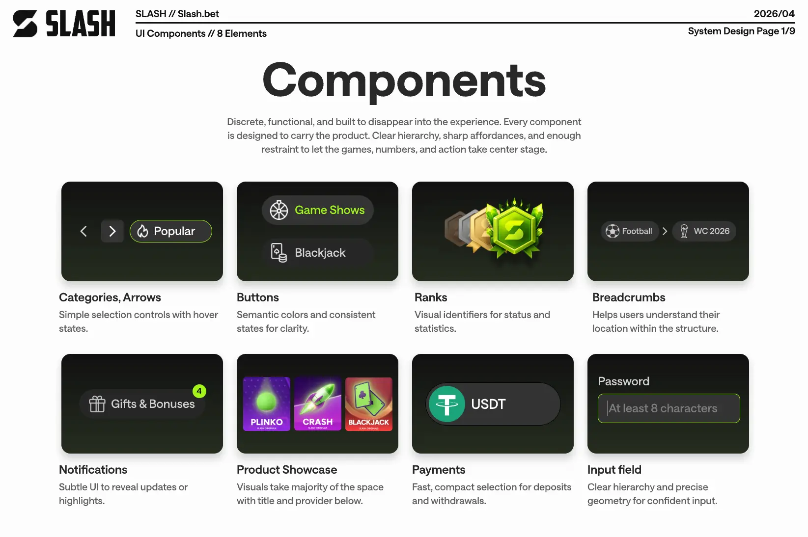 SLASH UI components