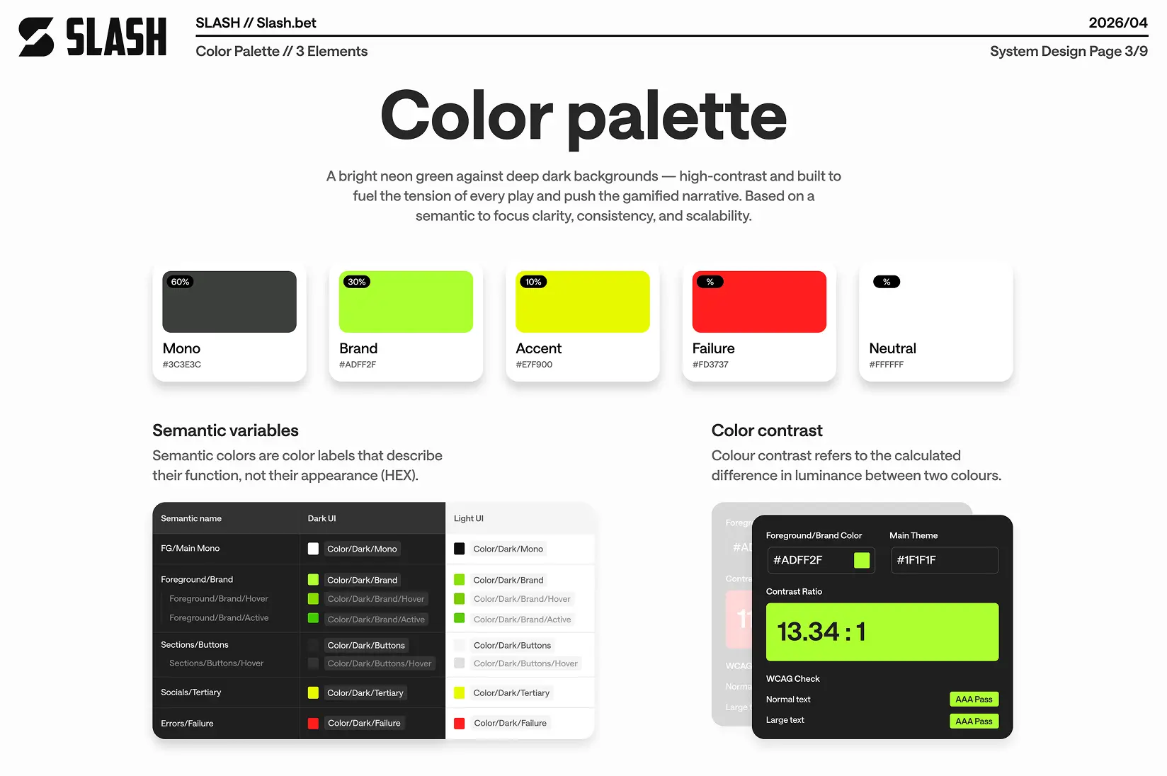 SLASH branding elements